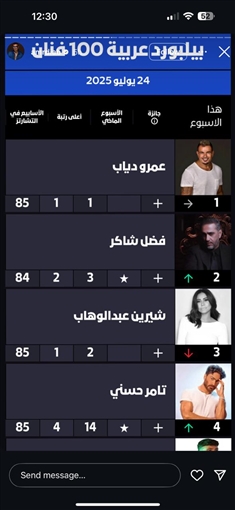 صورة من حساب عمرو دياب ـ الوان اف ام