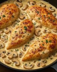 دجاج بالكريمة والمشروم على الطريقة الإيطالية-الوان اف ام