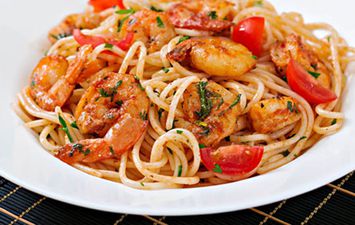 وصفة المكرونة بالجمبري - الوان اف ام