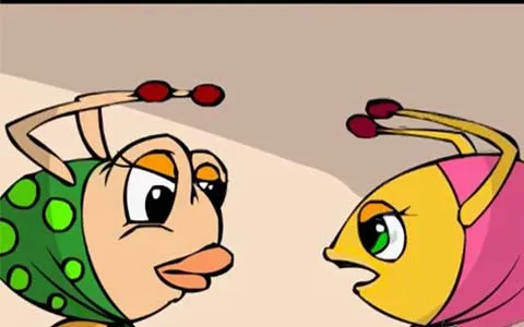 قصة النملة الكريمة والنملة البخيلة  - الوان اف ام