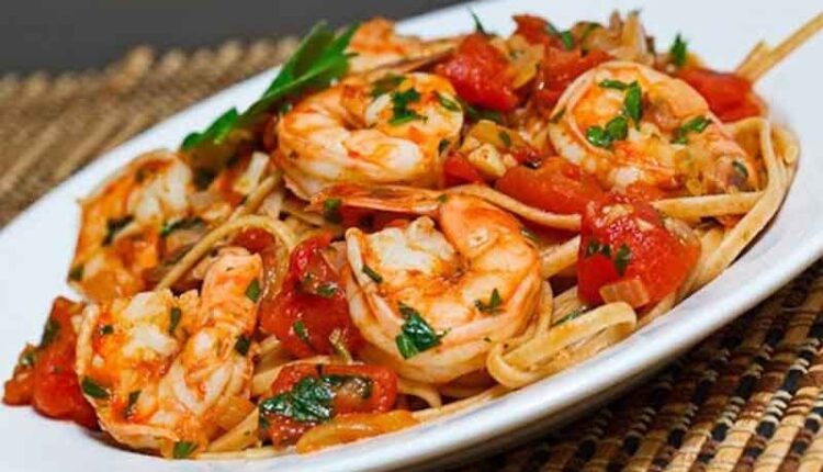 طريقة عمل مكرونة بالجمبري والزعتر الأخضر - الوان اف ام