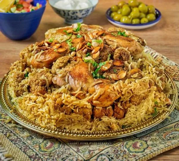 مقلوبة فلسطينية بالدجاج - الوان اف ام