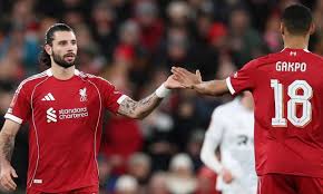 احتفال محمد صلاح يحضر في الشوط الأول من مباراة ليفربول ضد بارنسلي - الوان اف ام