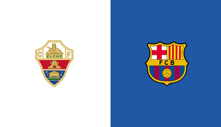 إلتشي ضد برشلونة.. البارسا يتقدم 2-1 في الشوط الأول بالدوري الإسباني - الوان اف ام